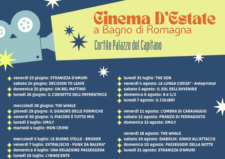 Cinema d'estate sotto le stelle